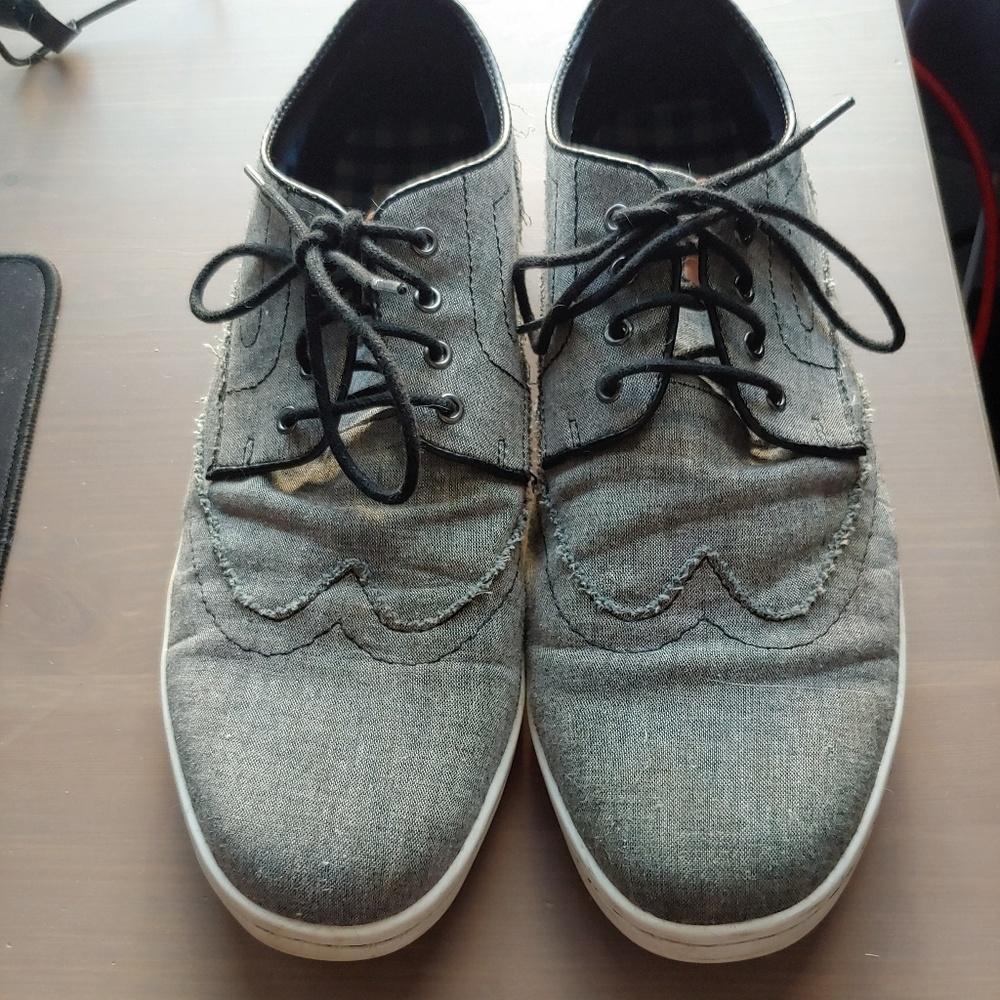 Ben Sherman distressed canvas sneakers
